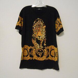 Avenue George V Paris Short Sleeve Mini Dress With Huge Sparkly Embellishment